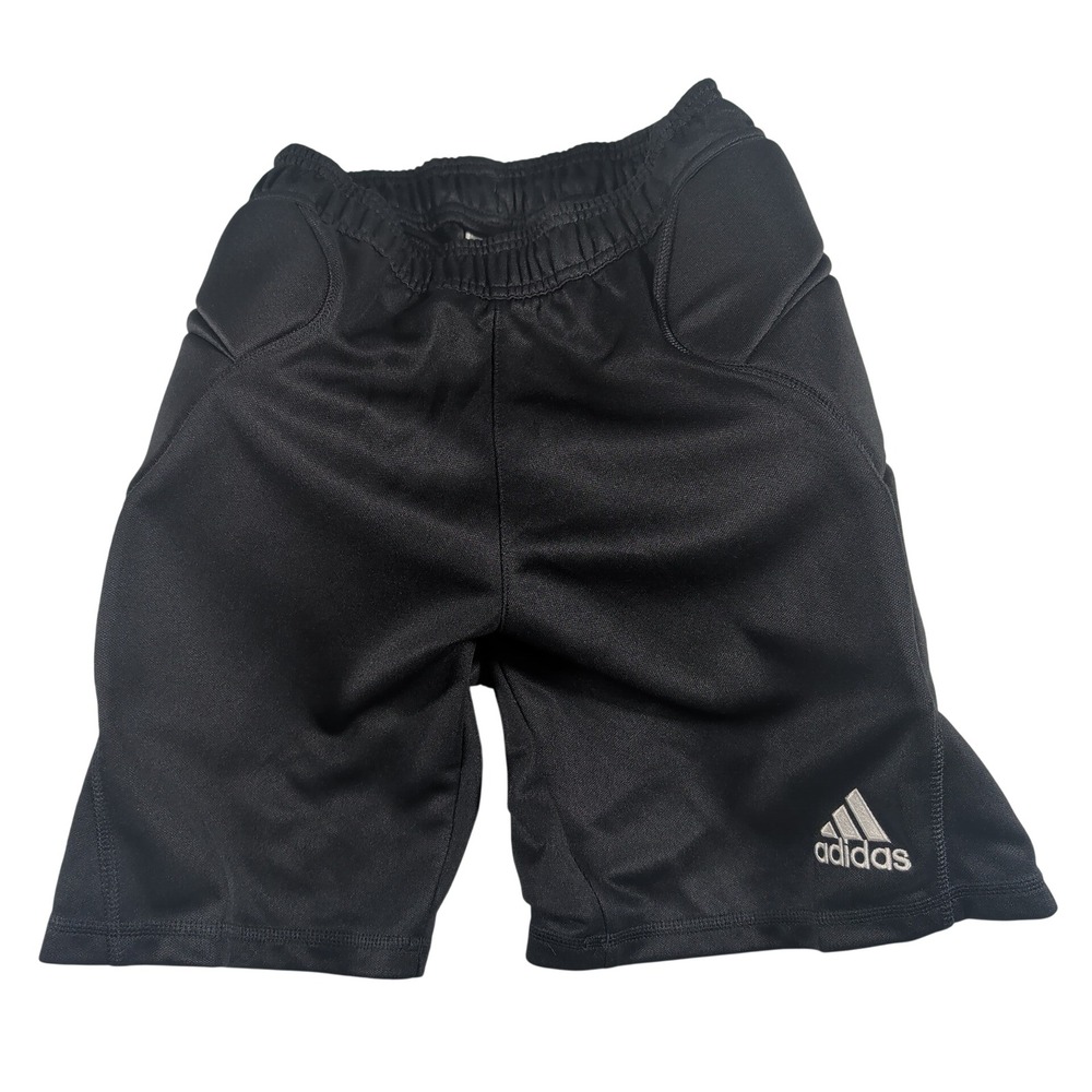 Adidas Goalkeeper Shorts Mens Small Black Climalite Padded Soccer Polyester